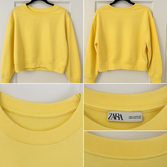 Zara Sweaters - Zara Yellow Cropped Sweater